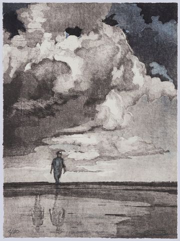 AmStrand (Aquatinta-Radierung)