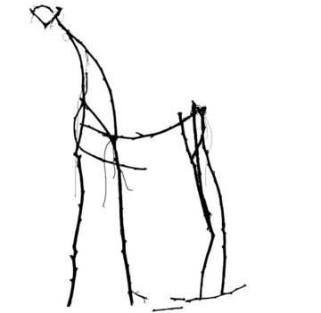 Anne-Marie Kuprat: Kleines Zweigpferdchen (Bronze)